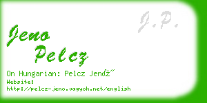 jeno pelcz business card